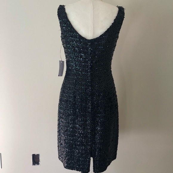 Vintage 1960s Black Sequinned Wiggle Dress - Picture 3 of 4